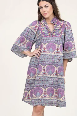 Shop Antik Batik Dress With Print And Embroidery Tala | Multi... | | Little Soho