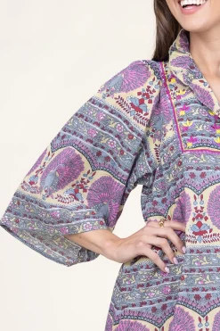 Shop Antik Batik Dress With Print And Embroidery Tala | Multi... | | Little Soho