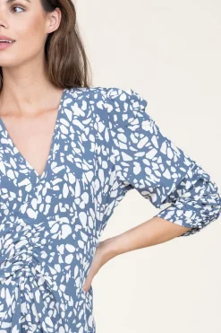 Online Second Female Dress With Print Jo | Grey... | | Little Soho