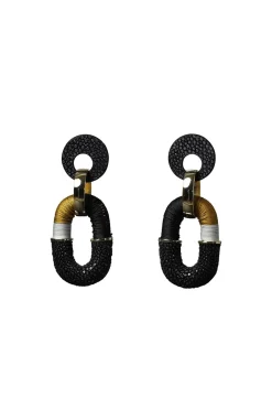 Best Barong Barong Earring Saphira Duo | Black... | | Little Soho