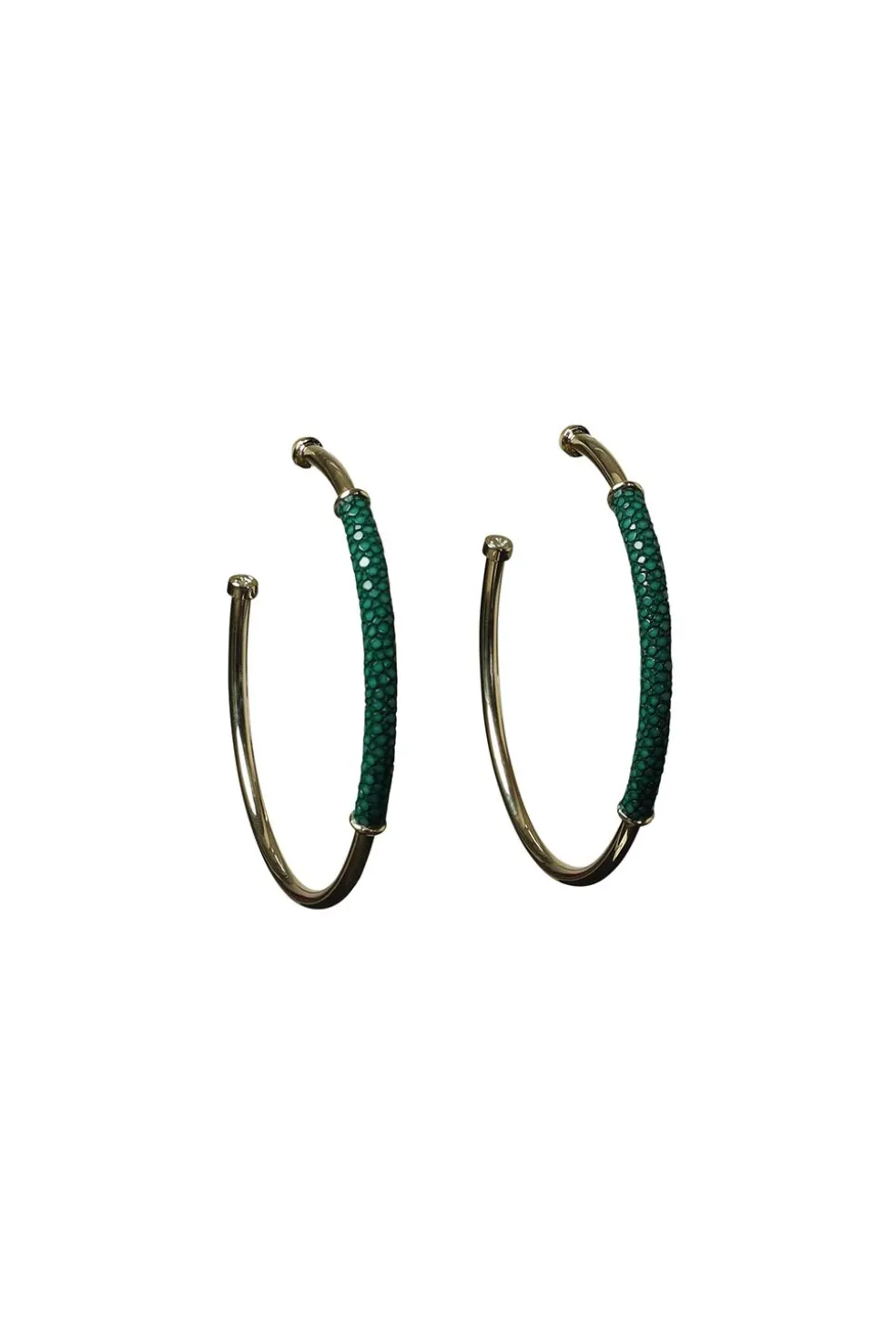 Fashion Barong Barong Earrings Saphira Basic Large | Green... | | Little Soho