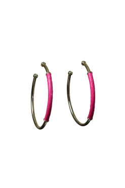Hot Barong Barong Earrings Saphira Basic Large | Pink... | | Little Soho