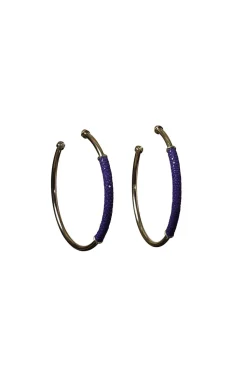 Discount Barong Barong Earrings Saphira Basic Large | Purple... | | Little Soho