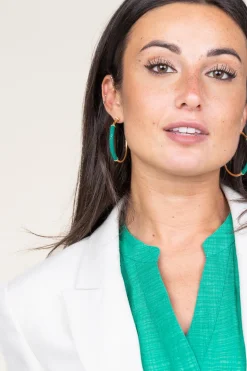 Cheap Barong Barong Earrings Saphira Basic Medium | Green... | | Little Soho