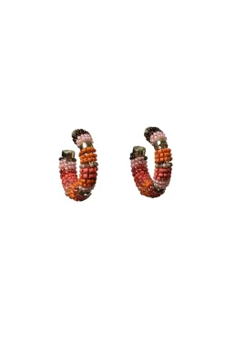 Best Sale Barong Barong Earrings Saphira Beads Small | Orange... | | Little Soho