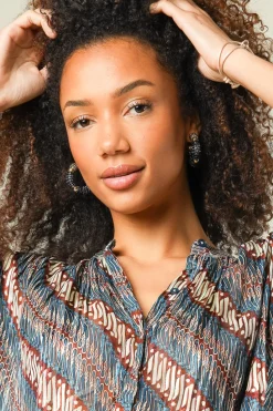 Cheap Barong Barong Earrings Saphira Beads Small | Black... | | Little Soho