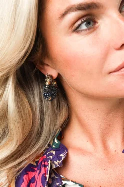 Cheap Barong Barong Earrings Saphira Beads Small | Black... | | Little Soho