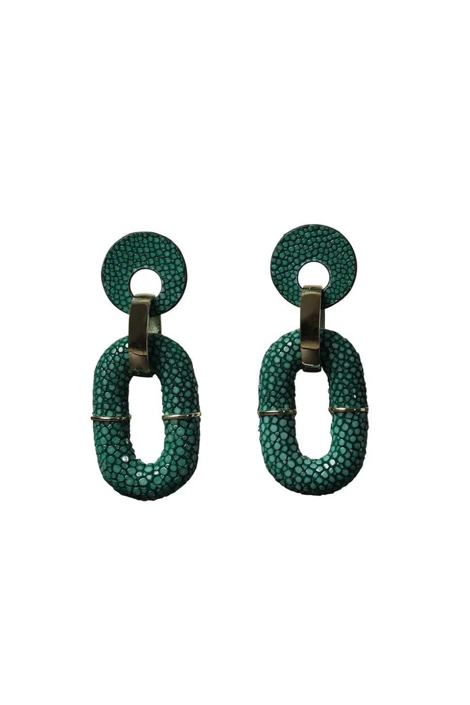 Online Barong Barong Earrings Saphira Duo | Green... | | Little Soho