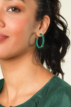 Best Sale Barong Barong Earrings Saphira Full Moon Small | Green... | | Little Soho