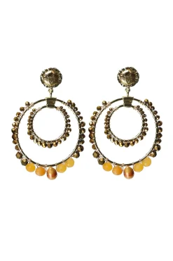 Hot Barong Barong Earrings Saphira Moonstruck Medium | Gold... | | Little Soho