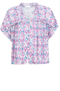 Outlet Louizon Ecovero Blouse With Print Valda | Pink... | | Little Soho