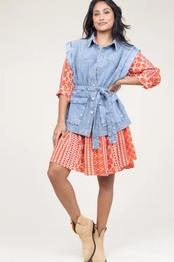 Store Lollys Laundry Ecovero Dress With Print Sabine | Red... | | Little Soho