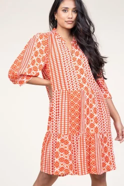 Store Lollys Laundry Ecovero Dress With Print Sabine | Red... | | Little Soho