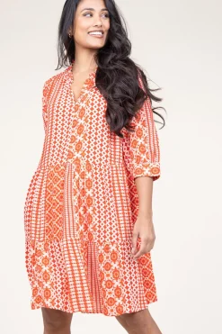 Store Lollys Laundry Ecovero Dress With Print Sabine | Red... | | Little Soho