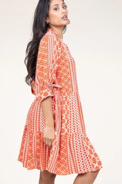 Store Lollys Laundry Ecovero Dress With Print Sabine | Red... | | Little Soho