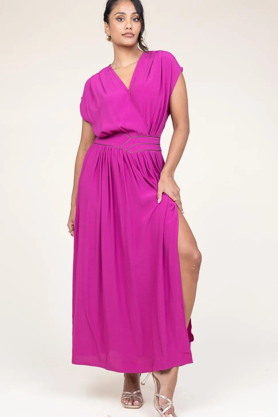 Outlet Louizon Ecovero Maxi Dress Yacinthe | Purple... | | Little Soho