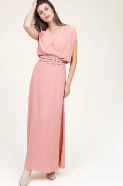 Cheap Louizon Ecovero Maxi Dress Yaramo | Pink... | | Little Soho