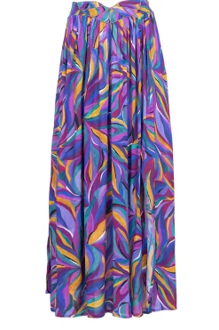 Best Sale Louizon Ecovero Maxi Skirt With Print Osmose | Purple... | | Little Soho