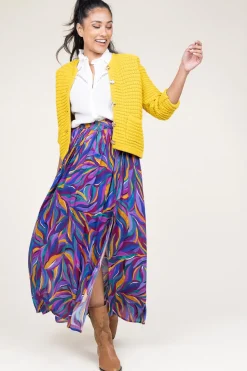 Best Sale Louizon Ecovero Maxi Skirt With Print Osmose | Purple... | | Little Soho