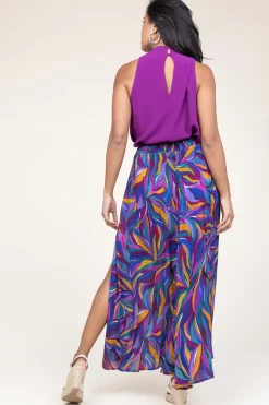 Best Sale Louizon Ecovero Maxi Skirt With Print Osmose | Purple... | | Little Soho
