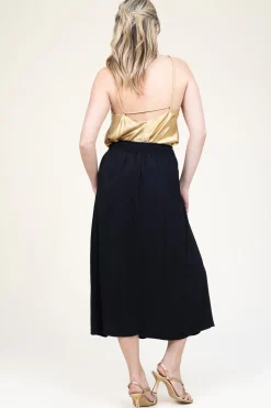 Best Sale Louizon Ecovero Midi Skirt Yvana | Black... | | Little Soho