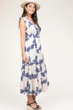 Online Lollys Laundry Ecovero Printed Midi Dress Samo | Blue... | | Little Soho