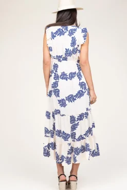Online Lollys Laundry Ecovero Printed Midi Dress Samo | Blue... | | Little Soho