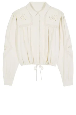 Best Sale ba&sh Embroidery Blouse Emily | Natural... | | Little Soho