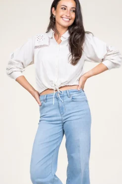 Best Sale ba&sh Embroidery Blouse Emily | Natural... | | Little Soho