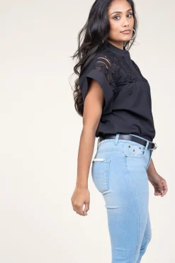 Discount Suncoo Embroidery Blouse Lina | Black... | | Little Soho