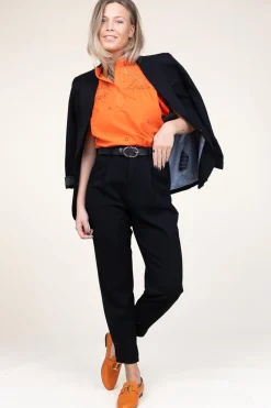 Clearance Suncoo Embroidery Blouse Lina | Orange... | | Little Soho