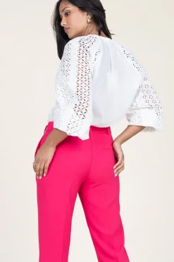 Cheap Suncoo Embroidery Blouse Lovely | White... | | Little Soho