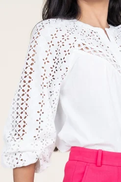 Cheap Suncoo Embroidery Blouse Lovely | White... | | Little Soho