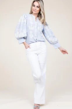 Clearance Antik Batik Embroidery Blouse Rony | Blue... | | Little Soho