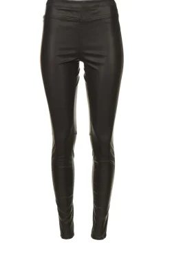 Fashion Knit-ted Faux Leather Legging Amber | Black... | | Little Soho
