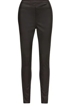 Discount Knit-ted Faux Leather Leggings Amber | Brown... | | Little Soho