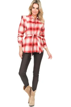 Discount Knit-ted Faux Leather Leggings Amber | Brown... | | Little Soho