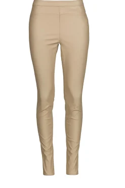 Fashion Knit-ted Faux Leather Leggings Amber | Sand... | | Little Soho