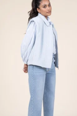 Store STUDIO AR Faux Mohair Waistcoat Helen | Blue... | | Little Soho