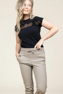 Discount Kocca Fine Knitted Top With Lace Kulgola | Black... | | Little Soho