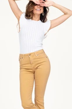 Best Kocca Fine Knitted Top With Ruffles Curuana | White... | | Little Soho