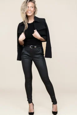 Store Kocca Fine Knitted Top With Ruffles Curuana | Black... | | Little Soho