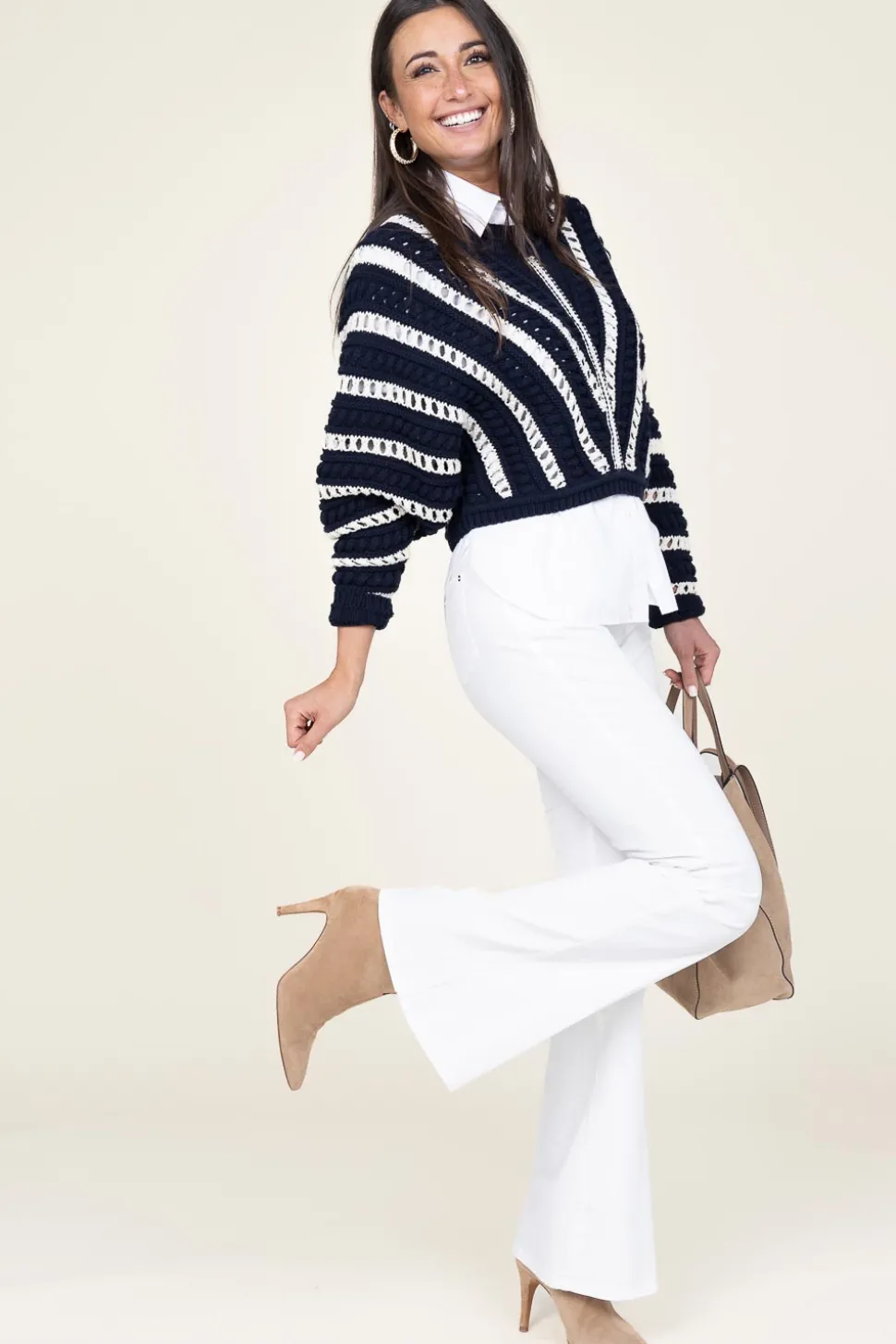 New Kocca Flared Jeans Grazia | White... | | Little Soho