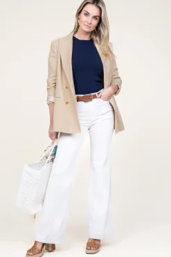 New Kocca Flared Jeans Grazia | White... | | Little Soho