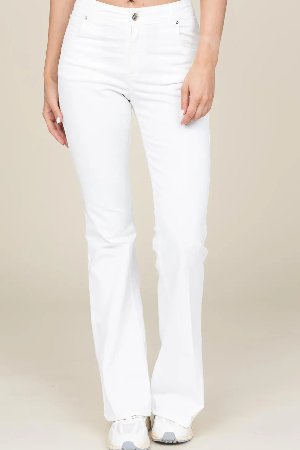 New Kocca Flared Jeans Grazia | White... | | Little Soho