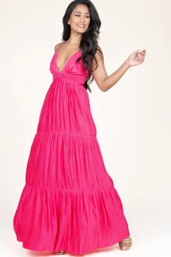 New ba&sh Flowey Maxi Dress Wasta | Pink... | | Little Soho