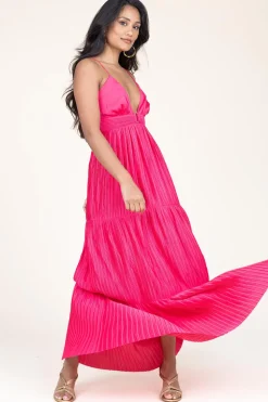 New ba&sh Flowey Maxi Dress Wasta | Pink... | | Little Soho