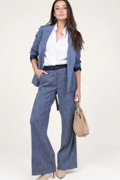 Store Liu Jo Flowy Denim Trousers Modat | Blue... | | Little Soho