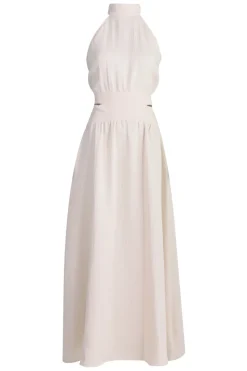 Flash Sale 45374 Halter Mousseline Dress Cadiz | Natural... | March23 | Little Soho