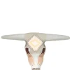 Fashion Little Soho Living Hand-Painted Wooden Buffalo Mask Jeff | Grey/Light Pink... | | Little Soho